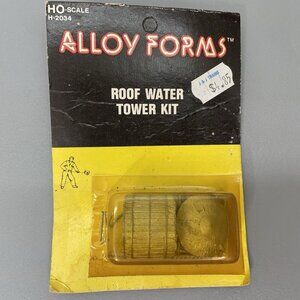 Alloy Forms Roof Water Tower Kit Metal HO Scale